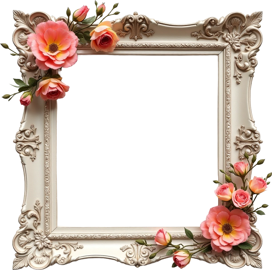 Elegant Floral Frame